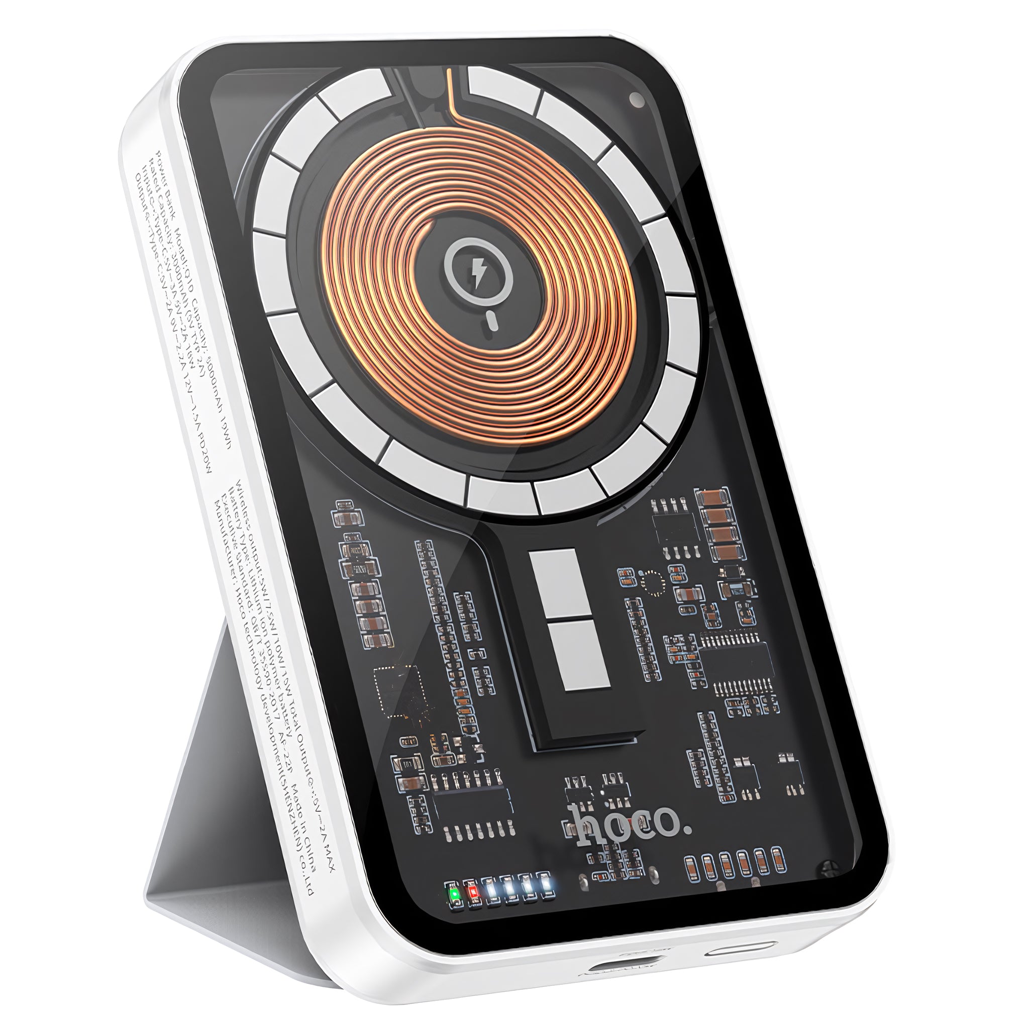 Hoco Q10A Transparent Wireless Charging Powerbank